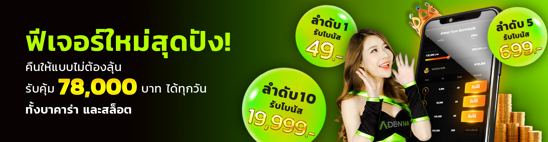 Promotion โปรโมชั่น ADEN168